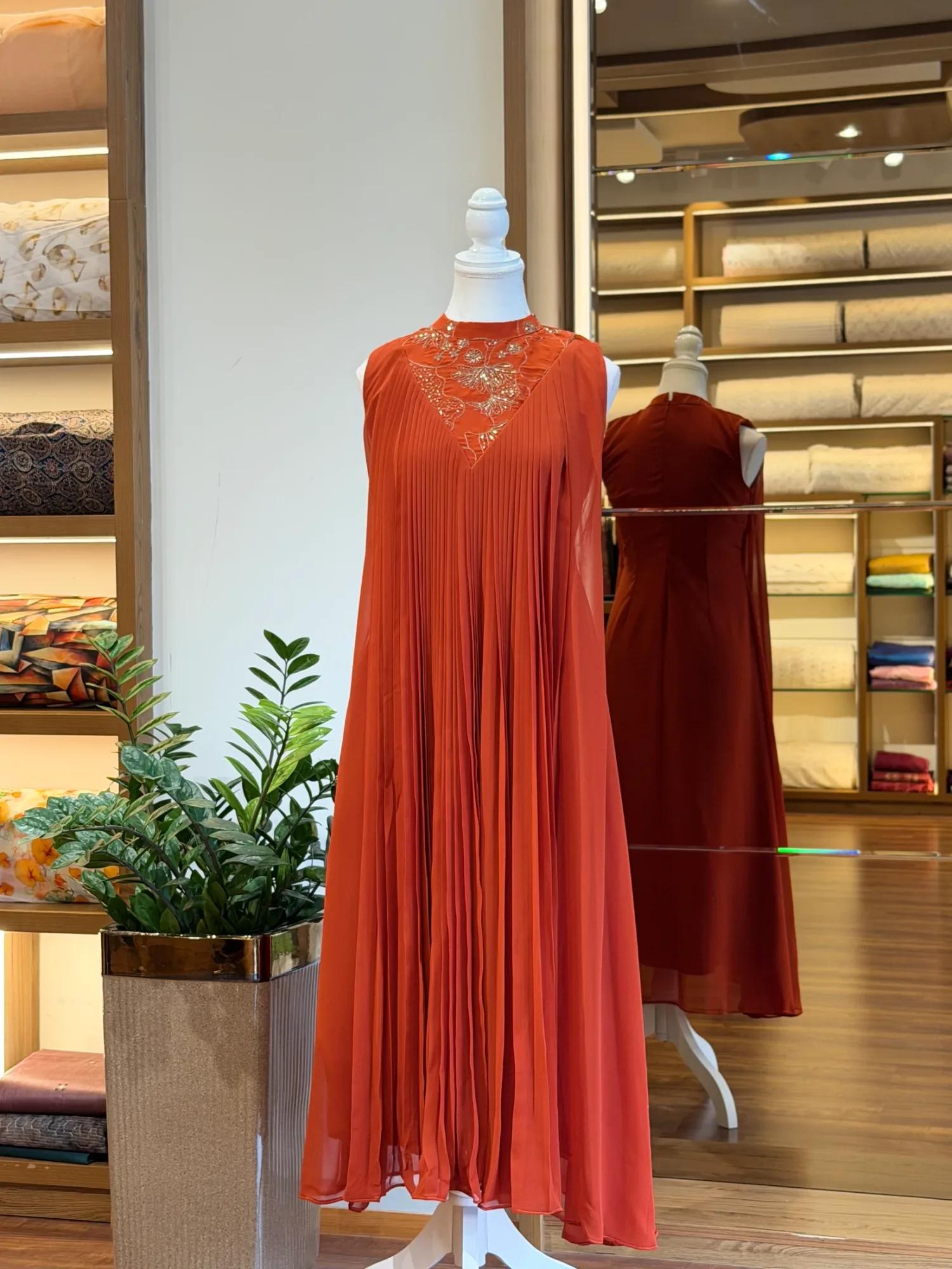 Premium Georgette A-Line Dress