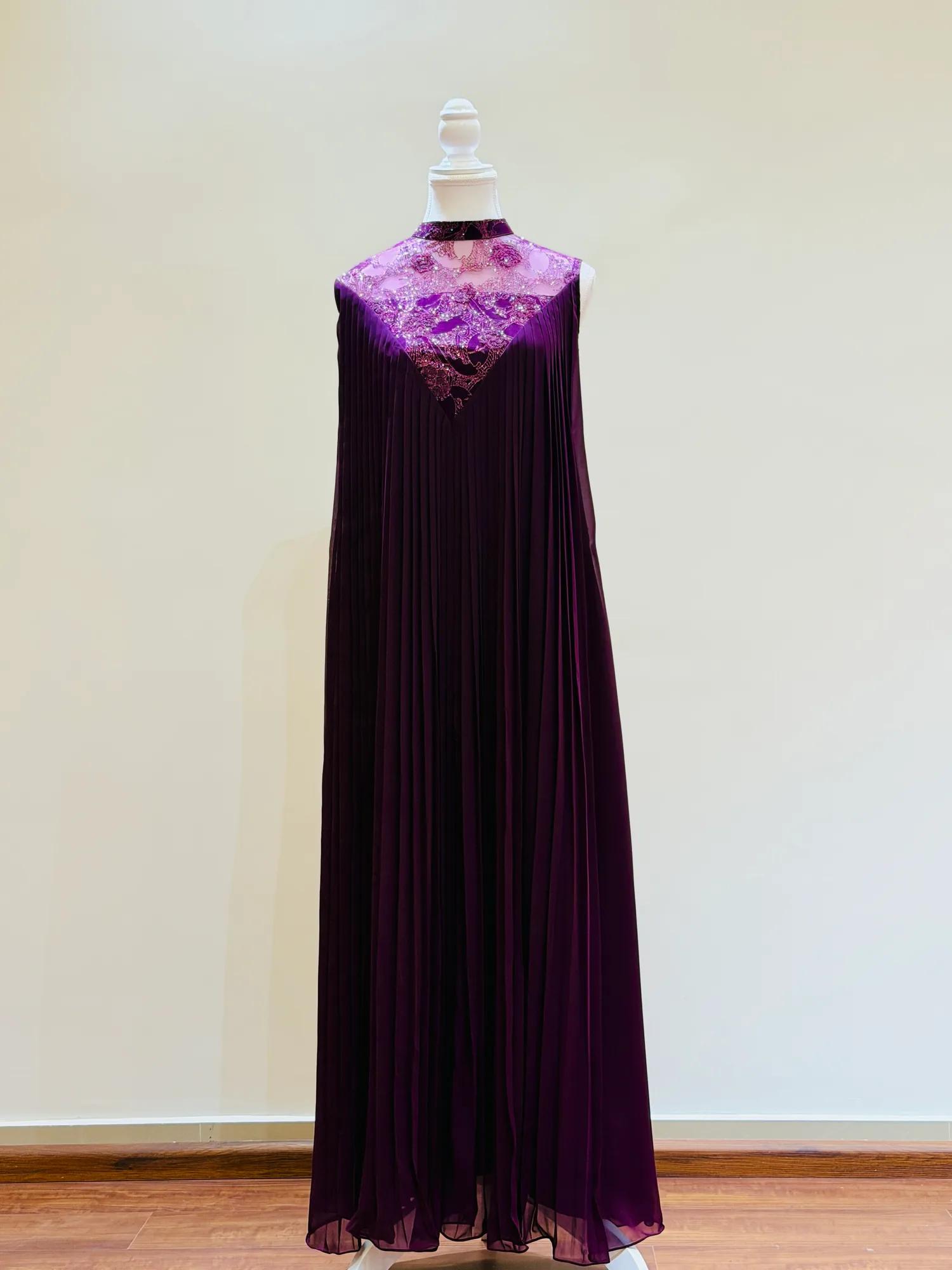 Premium Pleated A-Line Dress