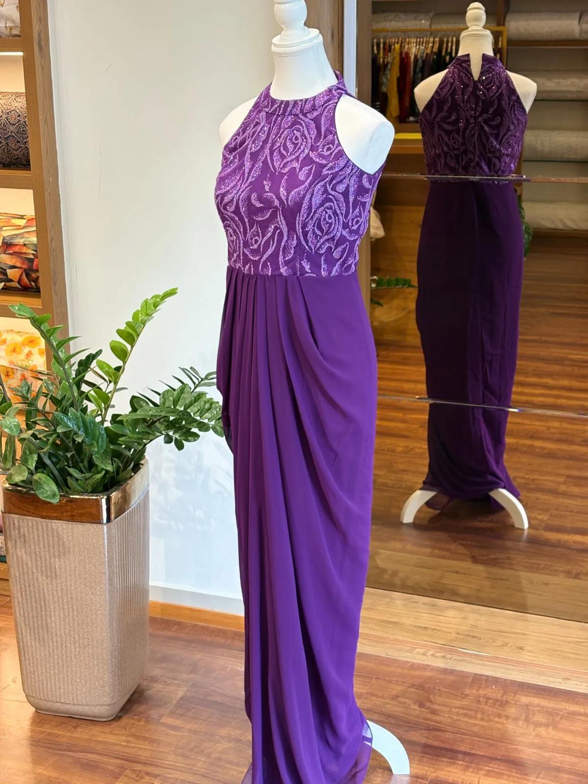 Premium Purple Handwork Gown