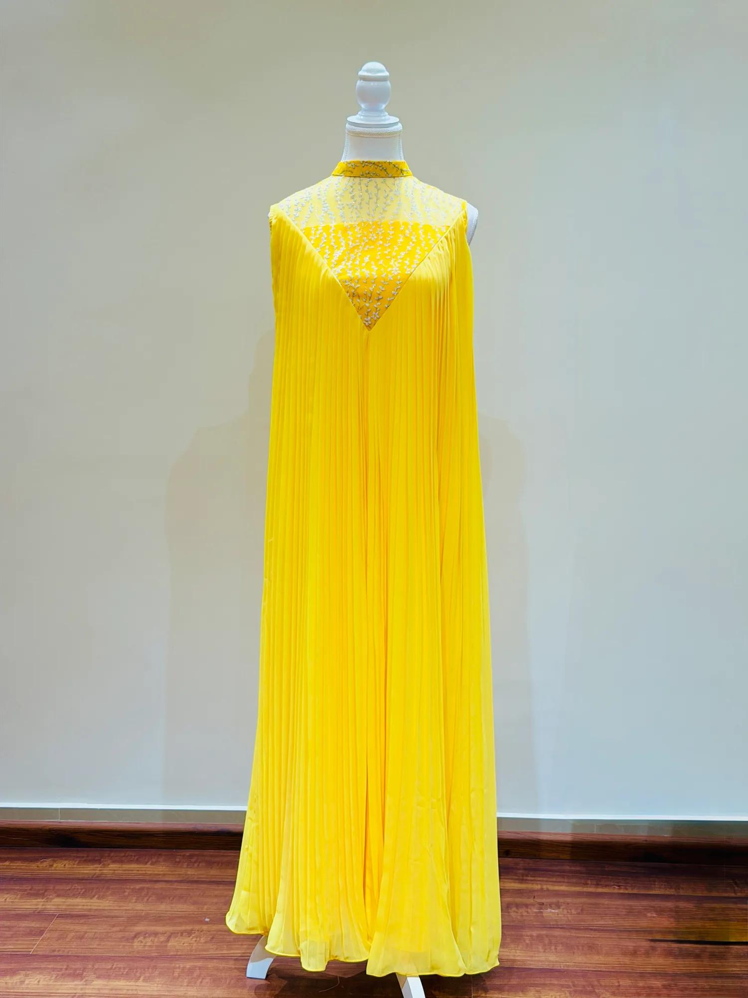Premium Pleated Maxi Dress