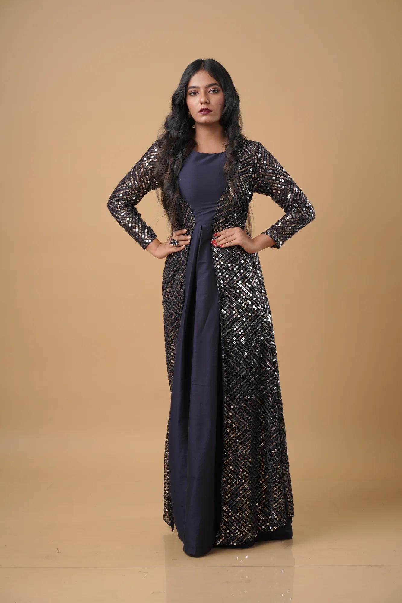 Ratri Megha Blue Dress (Evening Cloud)