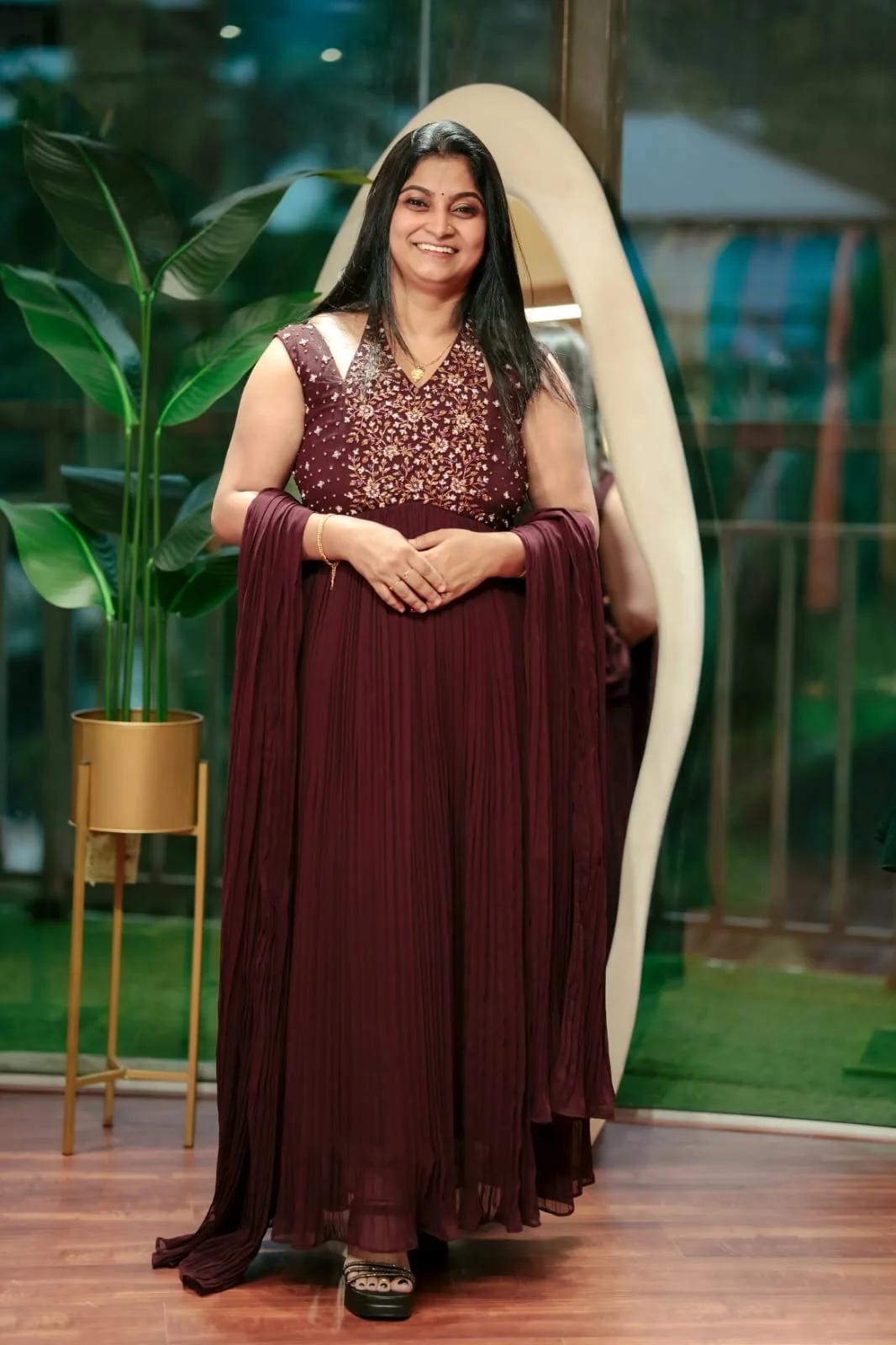 Coffee Brown Premium Georgette Gown