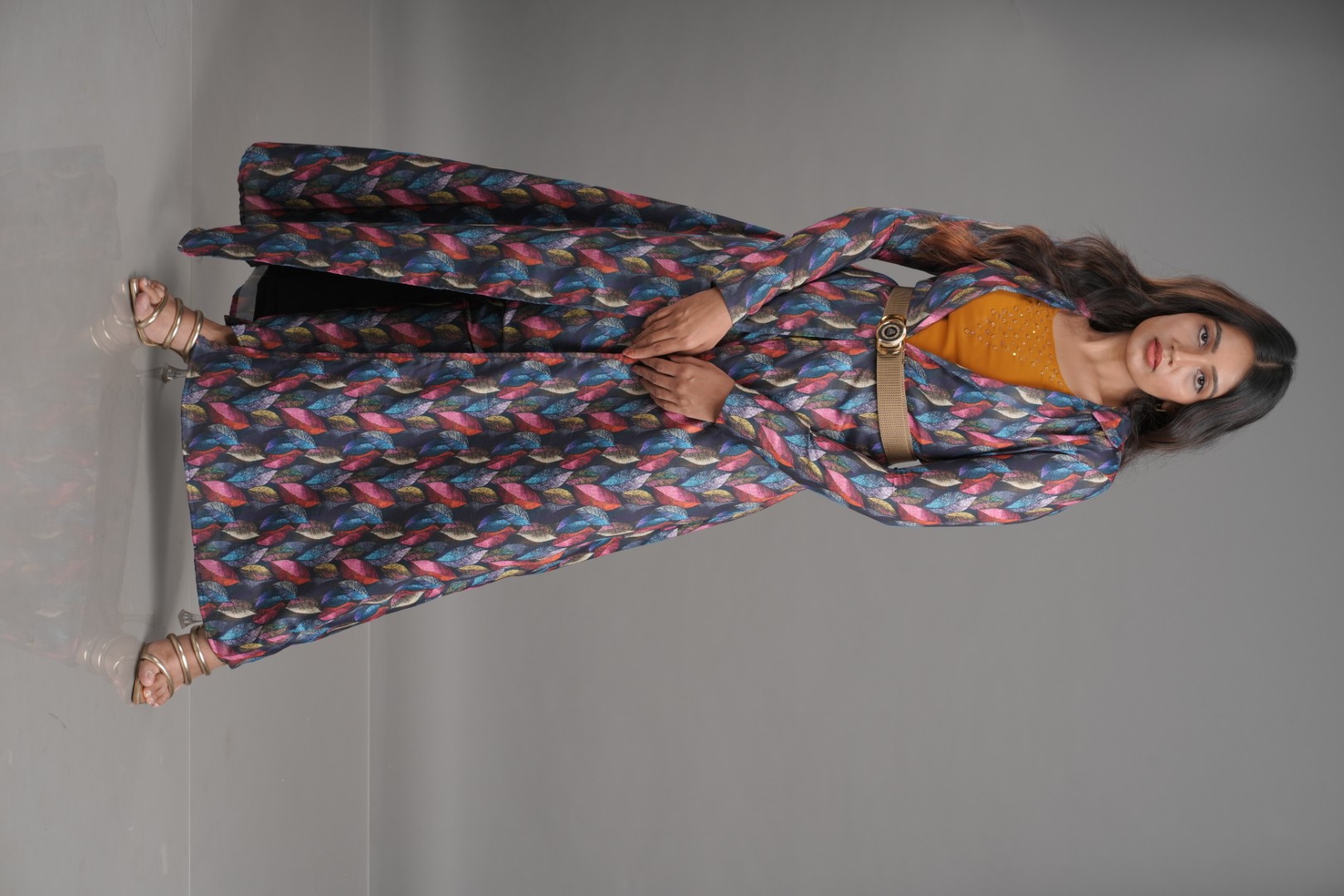 Vasantha Mustard Co-Ord Set (Golden Glow)