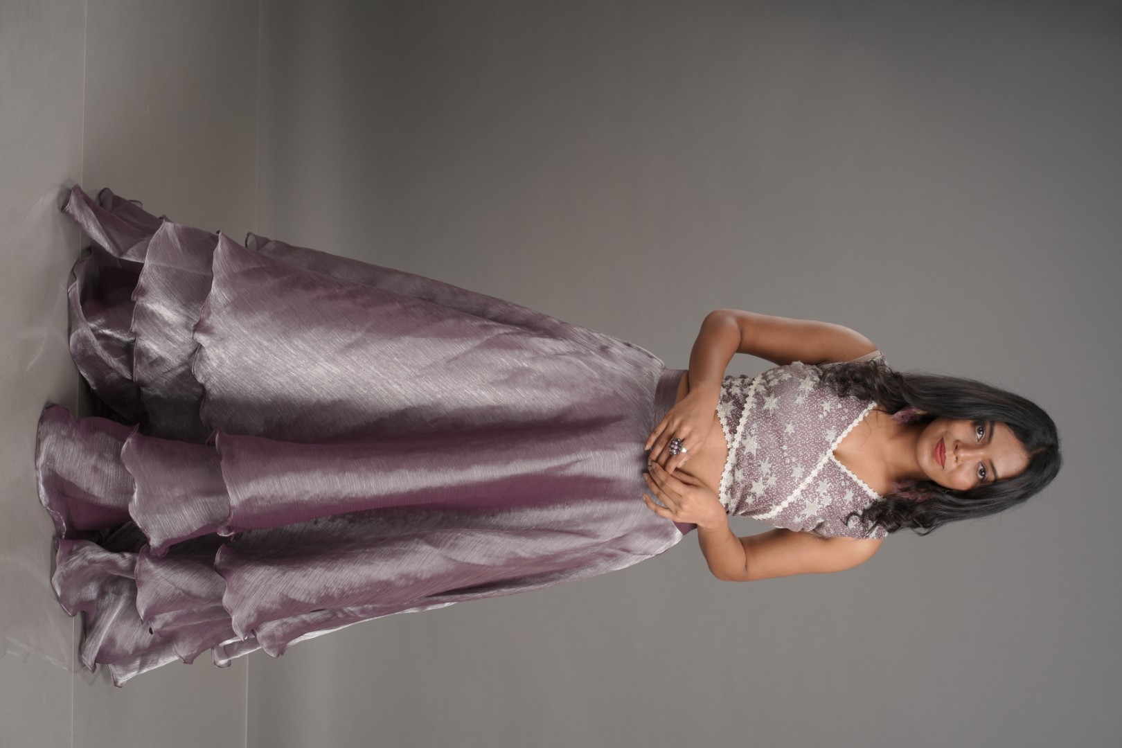 Arunja Crochet Cocktail Dress (Peach Blossom)