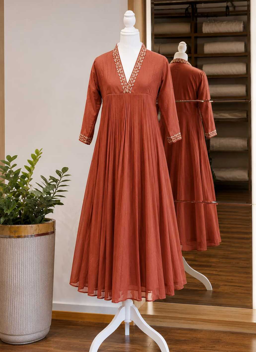 Slited Aliya Cut Kurti